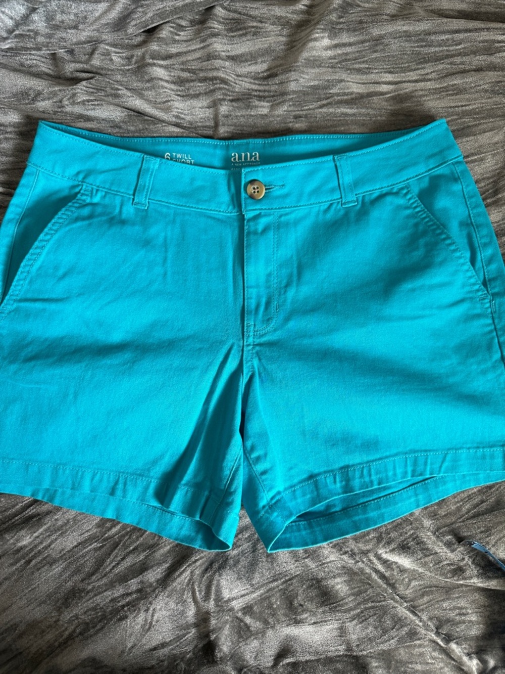 a.n.a Turquoise Women's Cotton Blend Shorts
